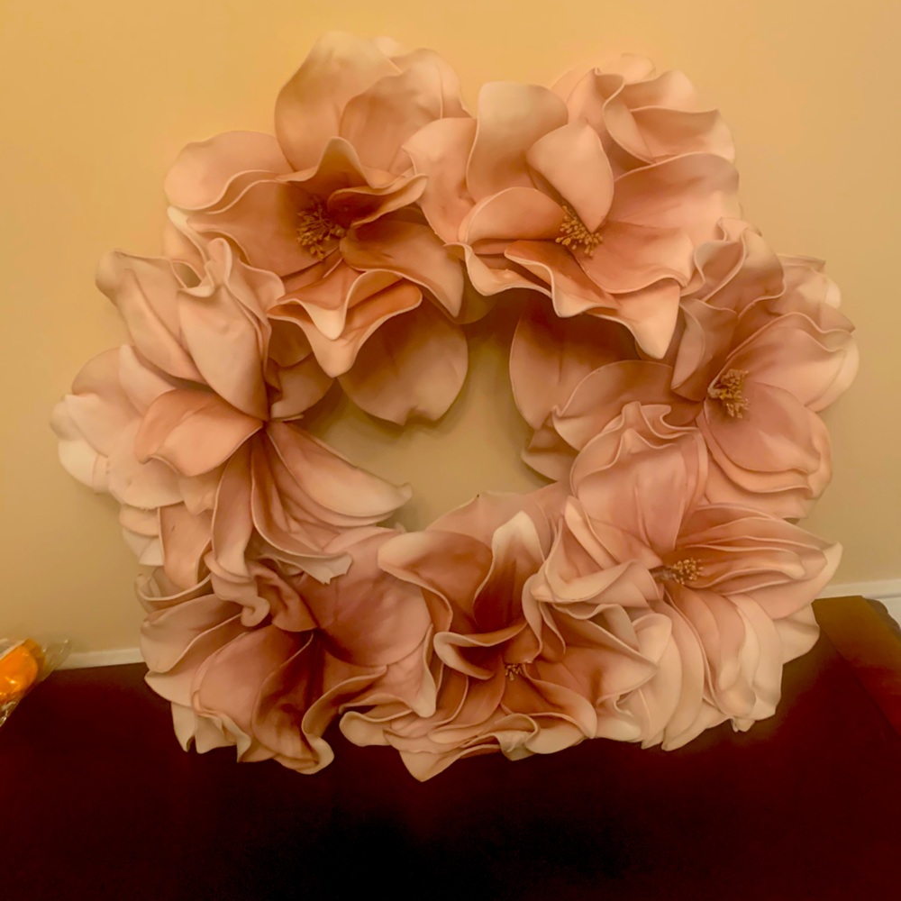 Blush Foam Floral Wreath